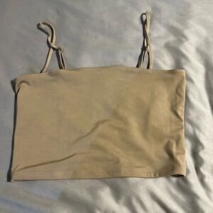 Express body contour cropped tube top